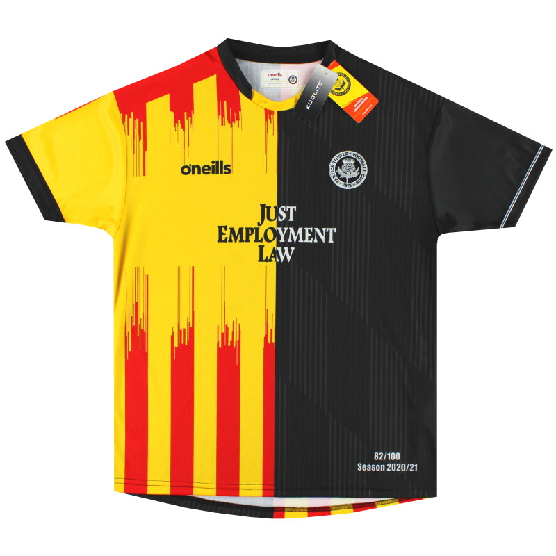 Camiseta de edición limitada O'Neills del Partick Thistle 2020-21 *con etiquetas* M