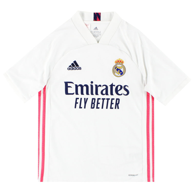 Camiseta de casa adidas del Real Madrid 2020-21, talla L para niños