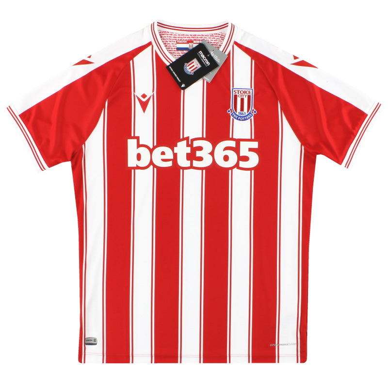 2020-21 Camiseta de local Macron del Stoke City *con etiquetas* L