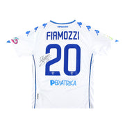 2020-21 Empoli Kappa Kombat camiseta de visitante 'firmada' de jugador Fiamozzi #20 L