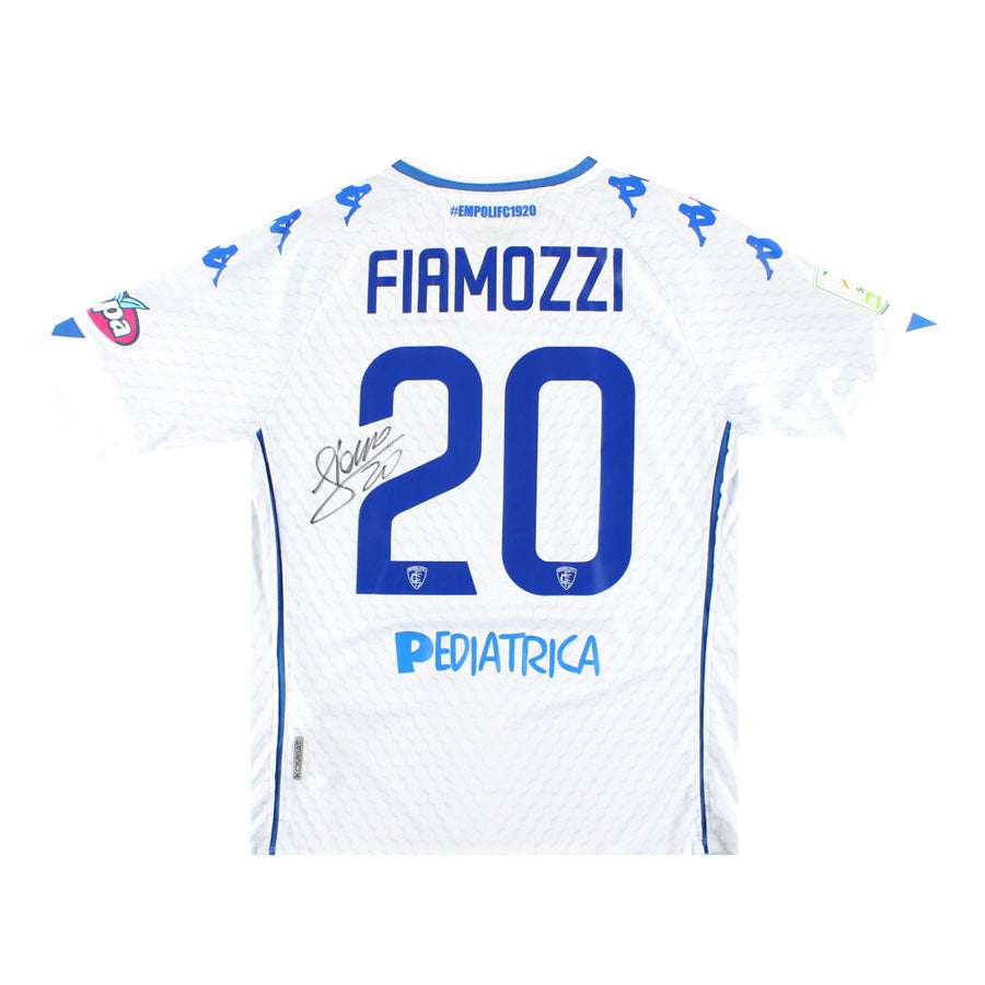 2020-21 Empoli Kappa Kombat camiseta de visitante 'firmada' de jugador Fiamozzi #20 L