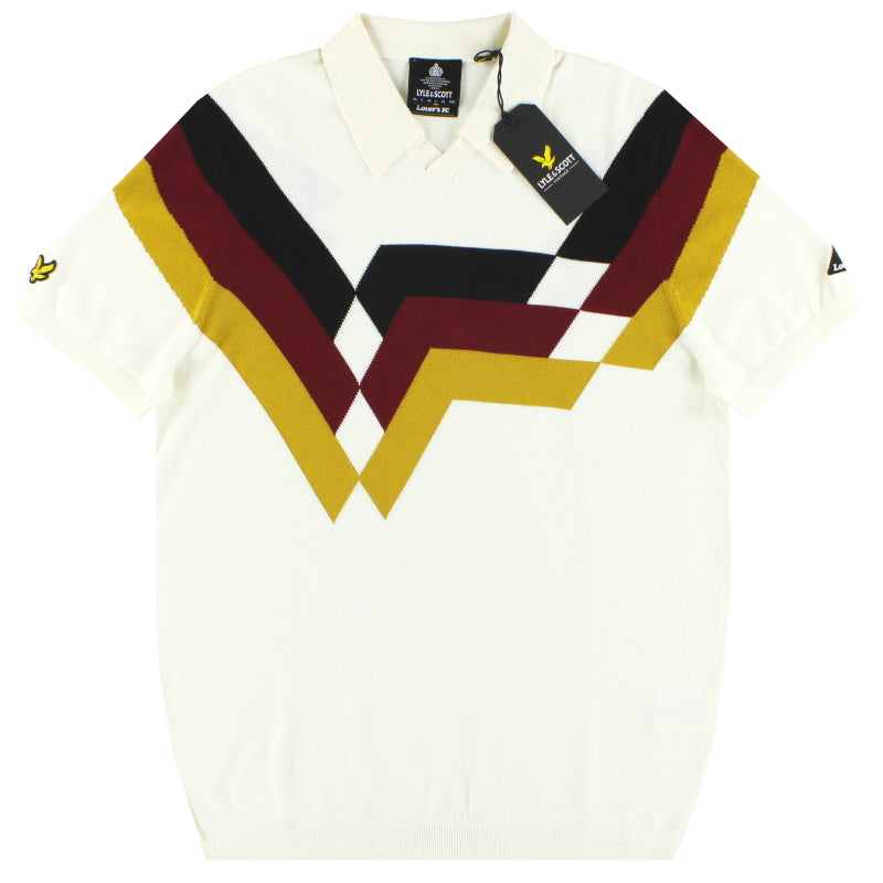 2020 Lyle and Scott x Lovers FC Germany Geometric Stripe Polo *BNIB* S
