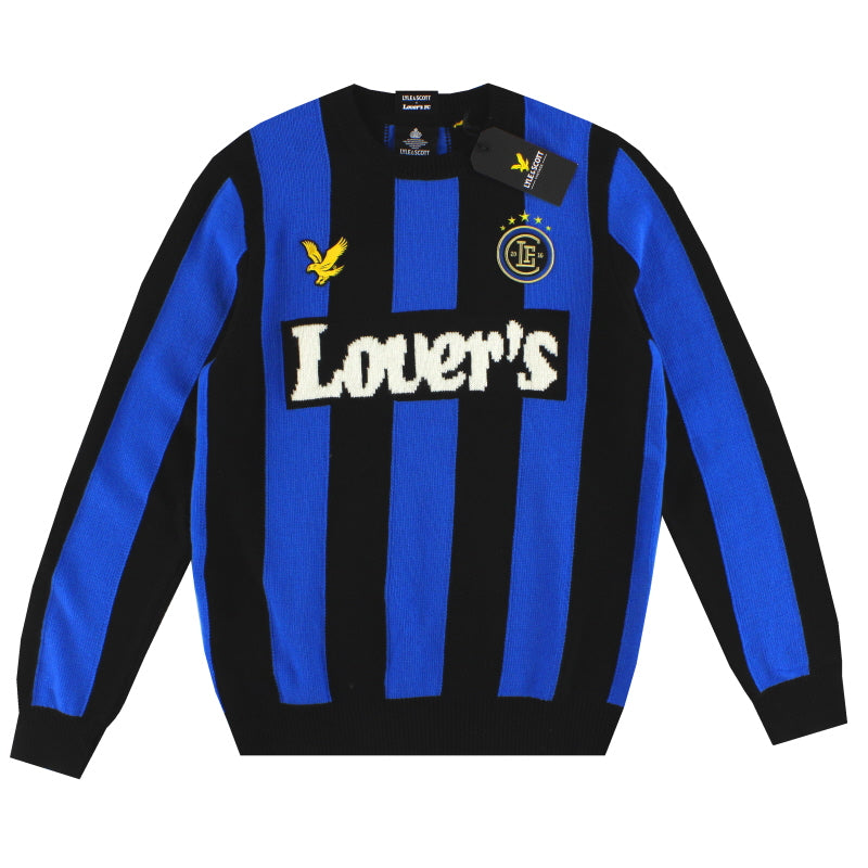 Sudadera Lyle and Scott x Lovers FC Inter de Milán Vertical Blue Stripe 2020 *NUEVA CON ETIQUETAS* Talla S