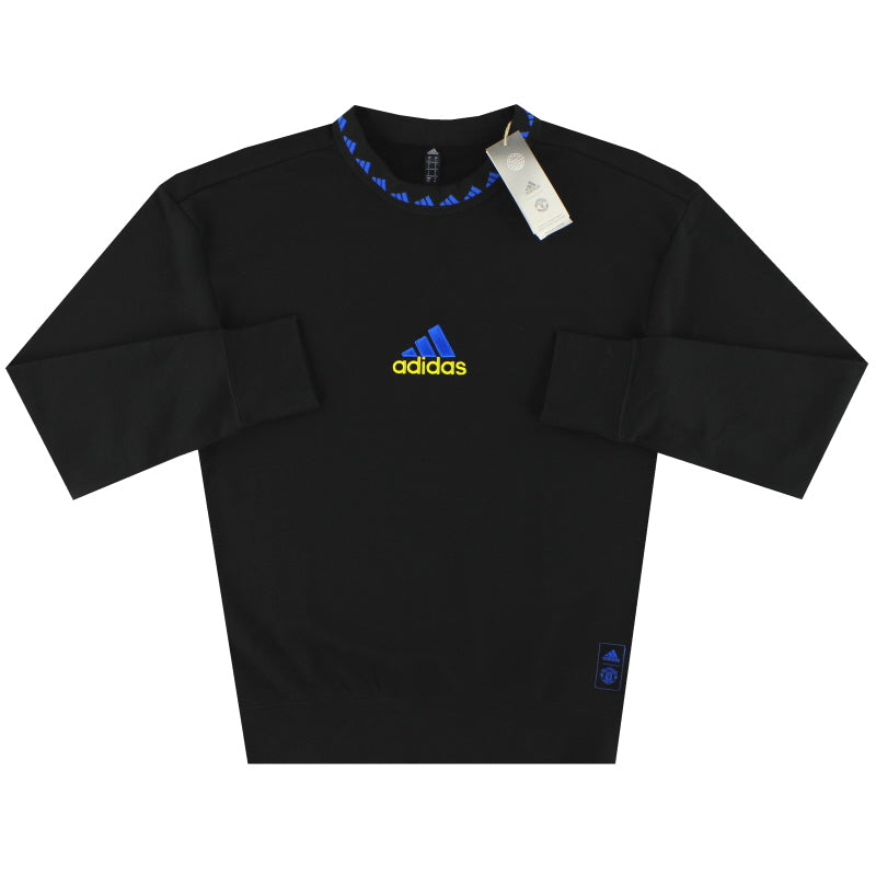 Sudadera de cuello redondo Adidas Icon del Manchester United 2021-22 *NUEVA EN CAJA* XS