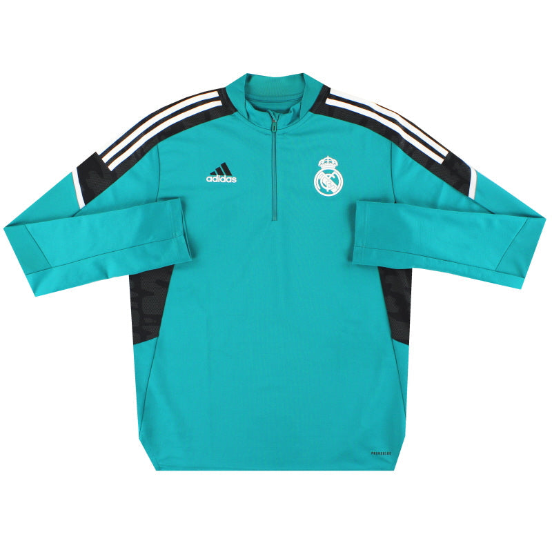 Sudadera de entrenamiento 1/4 cremallera adidas Real Madrid 2021-22 *Impecable* L