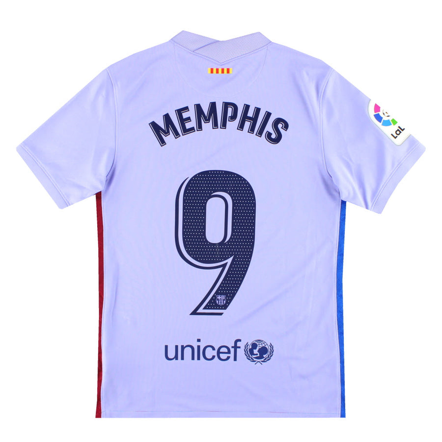 Camiseta de visitante del Barcelona Nike 2021-22 Memphis #9 S