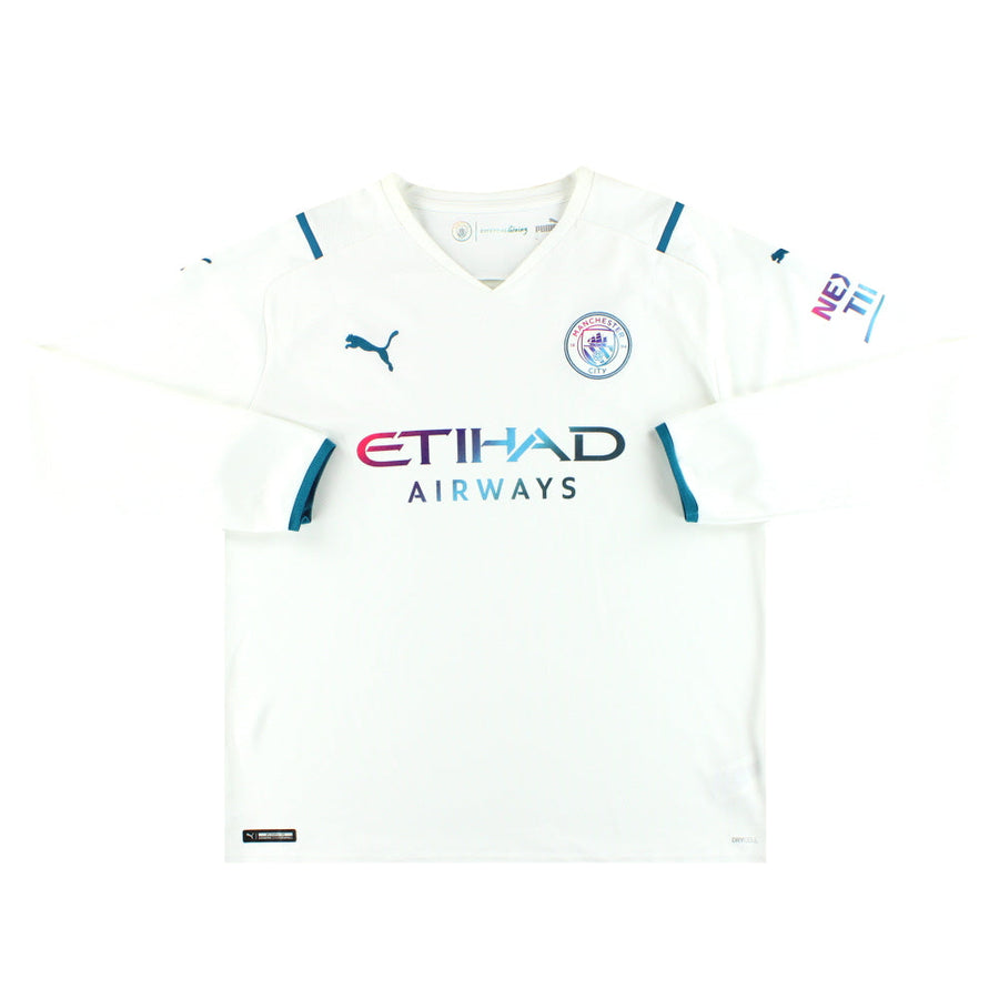 Camiseta Visitante Manga Larga Manchester City Puma 2021-22 XL
