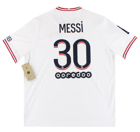 2021-22 Paris Saint-Germain Nike x Air Jordan Fourth Shirt Messi #30 *w/tags* XXL