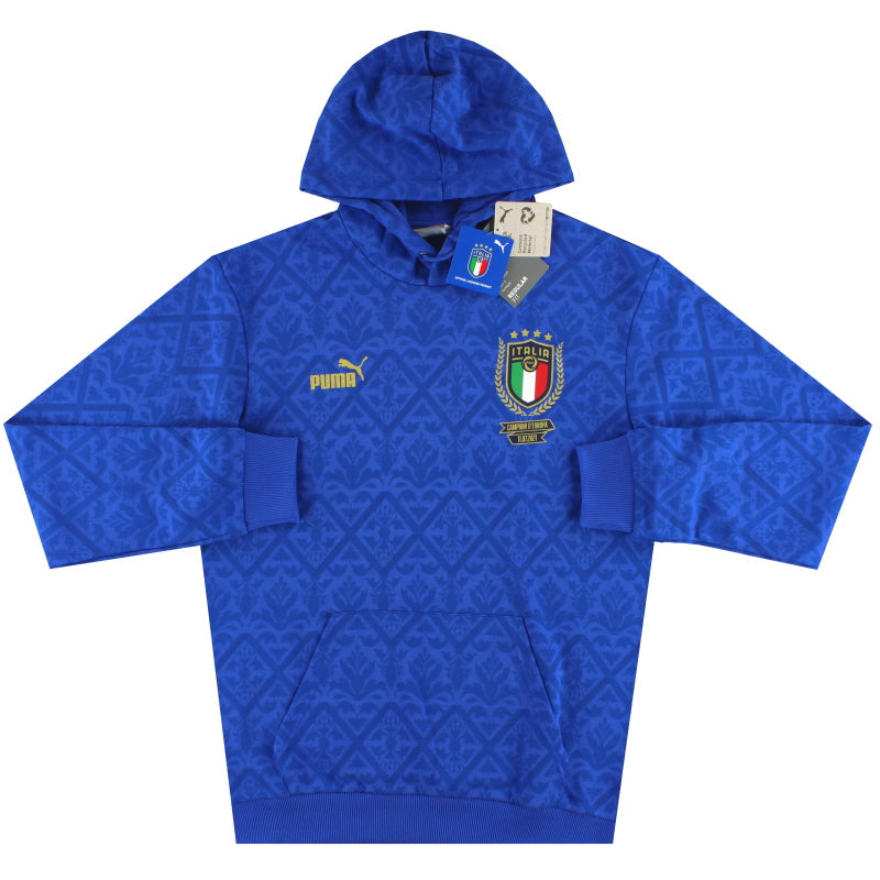 Sudadera con capucha de invierno 2021 Italia Puma 'Campioni D'Europa' *A ESTRENAR* M