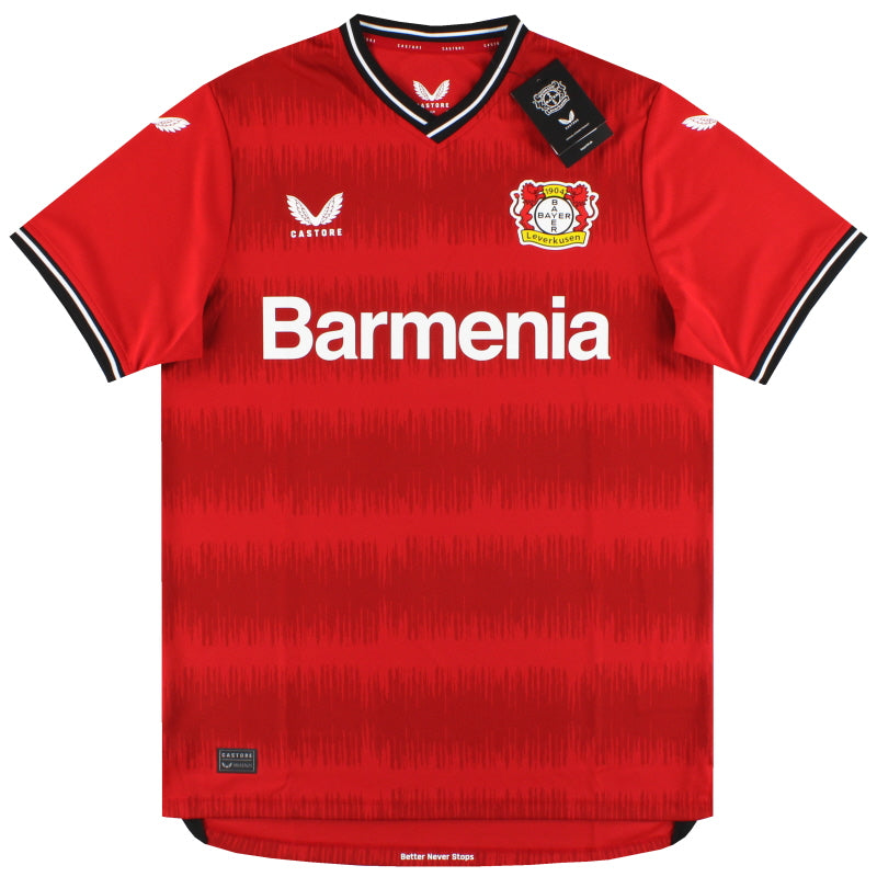 Camiseta de casa Castore del Bayer Leverkusen 2022-23 *NUEVA EN CAJA* T.Niño