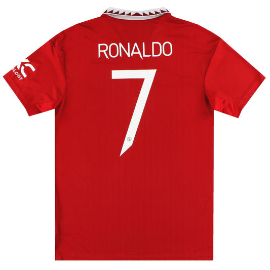 2022-23 Manchester United adidas Home Shirt Ronaldo #7 *Mint* M