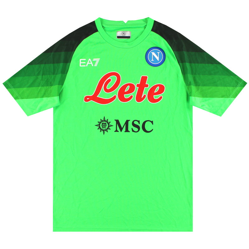 2022-23 Camiseta de portero del Napoli EA7 European *Como nueva* XL