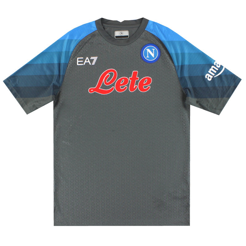 Camiseta del Napoli EA7 Tercera Equipación Europea 2022-23 *Como Nueva* M