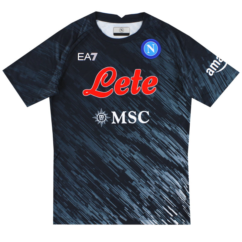 2022-23 Camiseta Nápoles EA7 Tercera Equipación *Como Nueva* Joven
