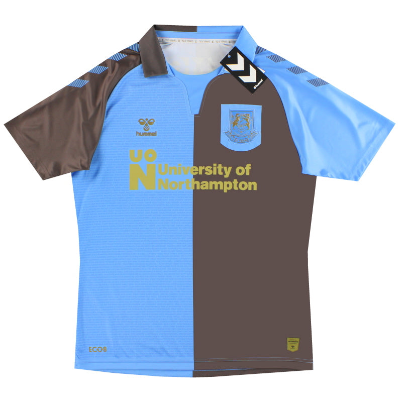 Camiseta Hummel del Northampton Town 2021-23 '125 Aniversario' Tercera *NUEVA EN CAJA* M