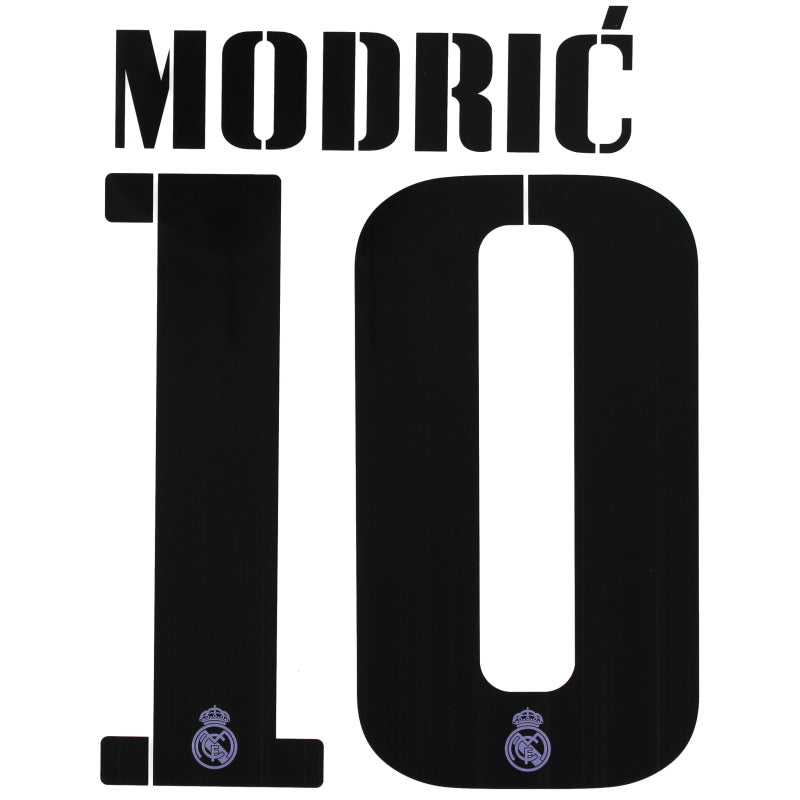 2022-23 Real Madrid Modric #10 CL Juego de nombre de local *BNIB* T
