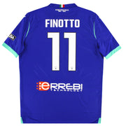 Camiseta Macron del SPAL de 2022-23, Tercera Equipación, Dorsal #11 de Finotto *Como Nueva* XL