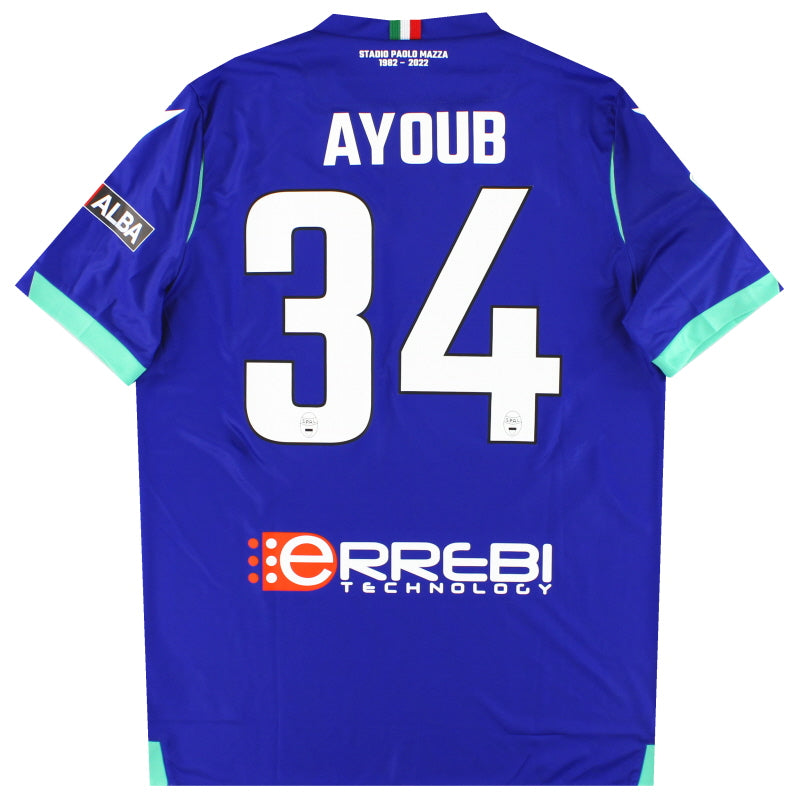 Camiseta SPAL Macron Tercera Equipación 2022-23 Ayoub #34 *Como Nueva* Talla L