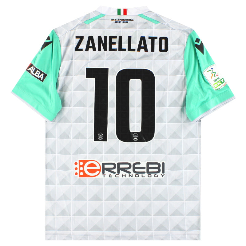 Camiseta de la segunda equipación de jugador del SPAL Macron 2022-23 Zanellato #10 *Como nueva* XL