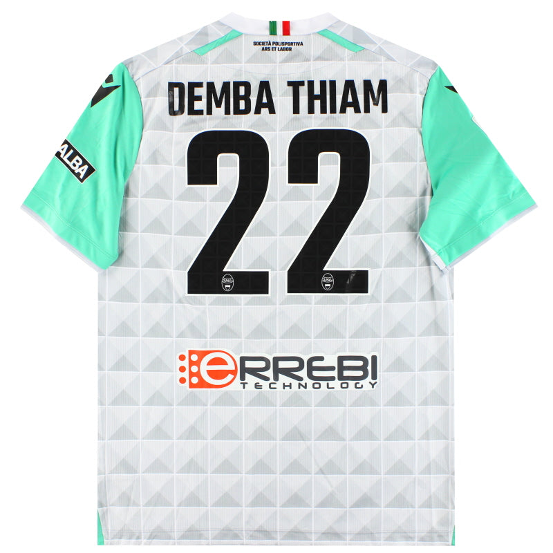 Camiseta de visitante Macron del SPAL 2022-23, edición para jugadores Demba Thiam #22 *Como nueva* XXL