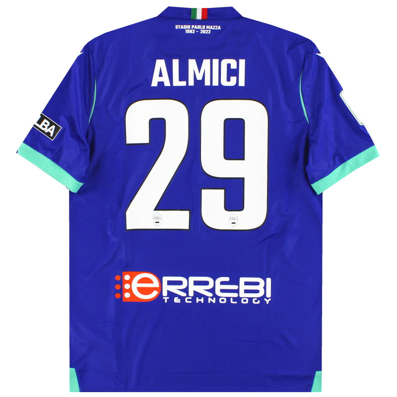 Camiseta 2022-23 SPAL Macron Tercera Equipación Player Issue Almici #29 *Como Nueva* M
