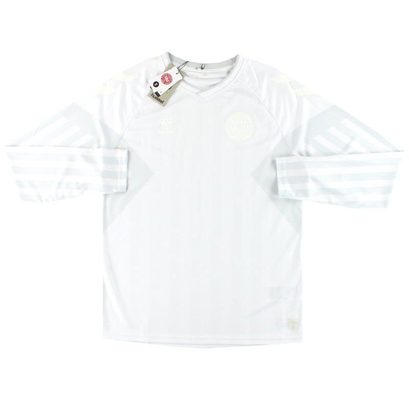 Camiseta de visitante Hummel de Dinamarca 2022 manga larga *BNIB*