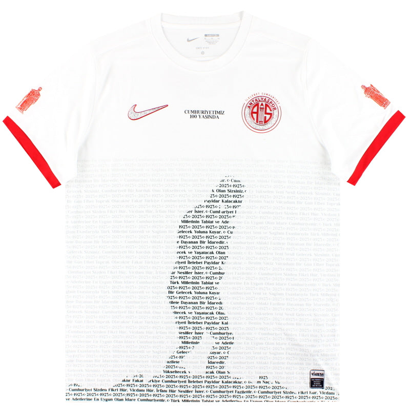 2023-24 Antalyaspor Nike '100 Years' Shirt *As New* L