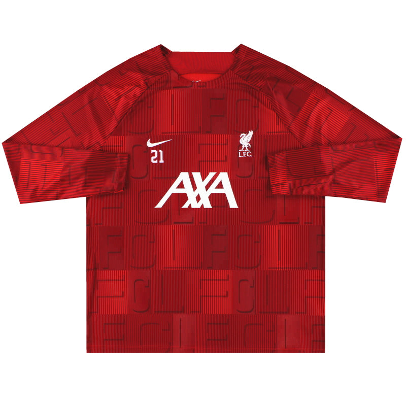 Camiseta Nike Pre-Match de Jugador del Liverpool 2023-24 #21 *Como Nueva* XXL