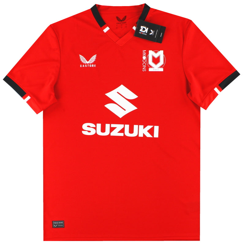 2023-24 MK Dons Camiseta Visitante Castore *BNIC* L