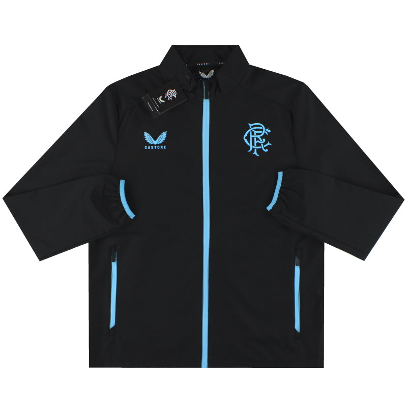 Chaqueta de viaje Castore Rangers 2023-24 para jugadores *NUEVA EN CAJA* XL