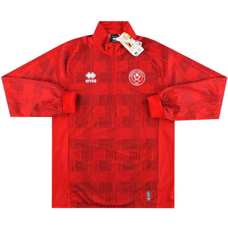 2023-24 Sheffield United Errea Sudadera con cremallera 1/4 Warm Up Top *con etiquetas* L