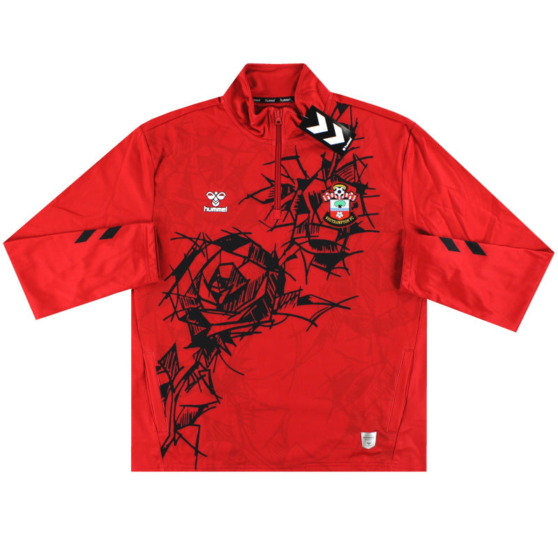 2023-24 Southampton Hummel Top Pre-Partido 1/4 Cremallera *A ESTRENAR EN CAJA* M