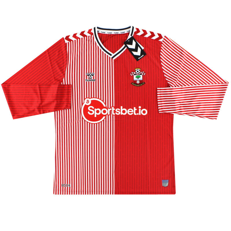 Camiseta local Hummel Southampton 2023-24 manga larga *Nueva en caja* XL