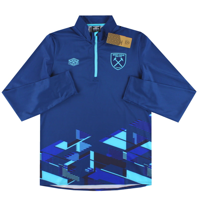 2023-24 West Ham Umbro Top de Calentamiento con Cremallera 1/4 *con etiquetas* XXL