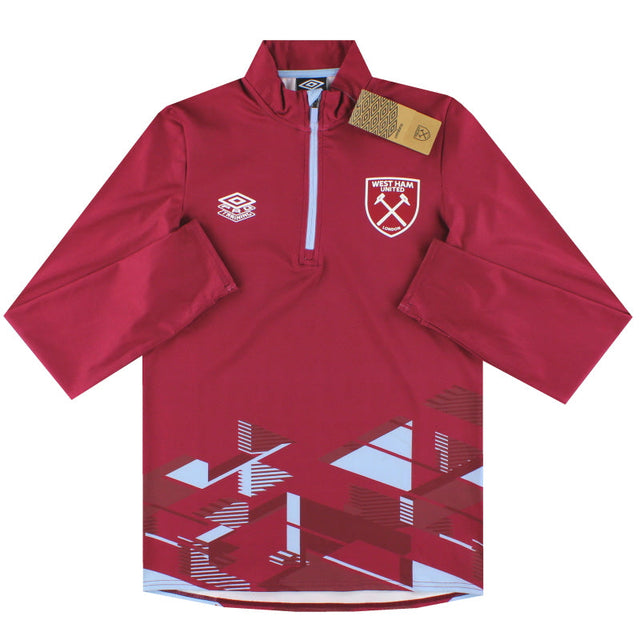 2023-24 West Ham Umbro 1/4 Zip Warm Up Top *w/tags* M