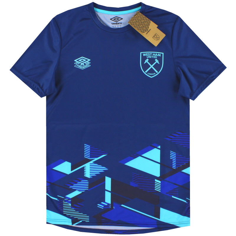 2023-24 West Ham Umbro Camiseta de calentamiento *Nueva en caja XL