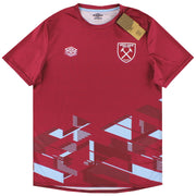 Camiseta de Calentamiento Umbro West Ham 2023-24 *Nueva con etiquetas Talla XL