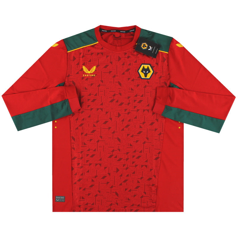 Camiseta visitante de manga larga Wolves Castore Pro 2023-24 *Nueva en caja*