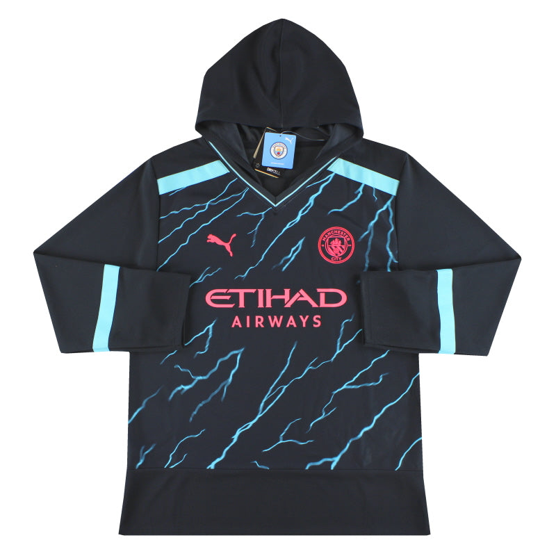 2023-24 Manchester City Puma Sudadera con Capucha de Invierno Oversize *Nueva a Estrenar* M