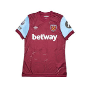 2023/24 West Ham Bowen #20 Camiseta de local *usada en partido* (M) Umbro