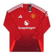 Camiseta Local adidas Manchester United Manga Larga 2024-25 *Nueva en caja*