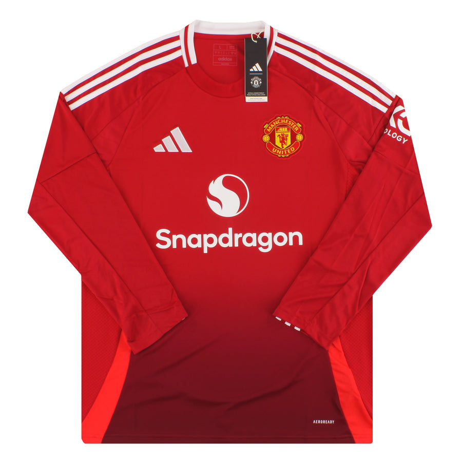Camiseta Local adidas Manchester United Manga Larga 2024-25 *Nueva en caja*
