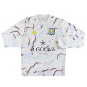 2025-26 Aston Villa adidas Player Issue Pre-Match Warm Top M