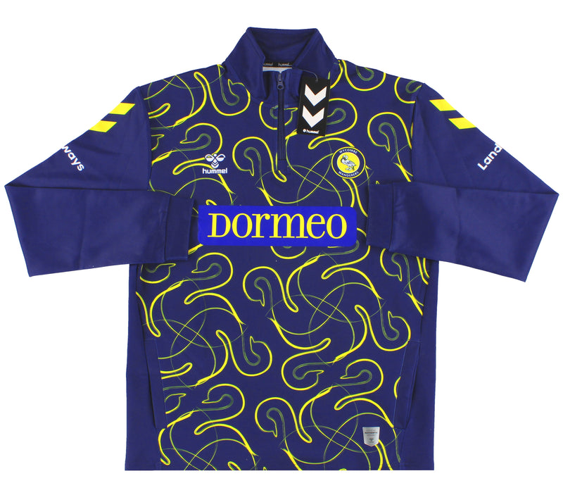 2025-26 Wycombe Wanderers Hummel 1/4 Zip Training Top *BNIB* L
