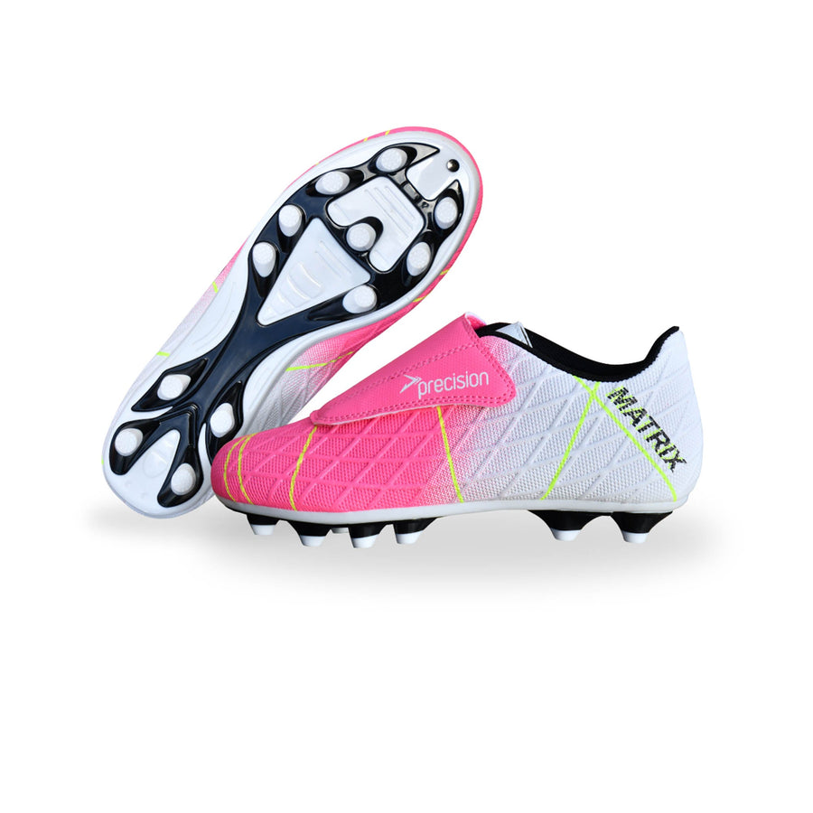 Botas de fútbol Precision Precision Matrix Junior FG/AG - Fucsia/Blanco/Lima