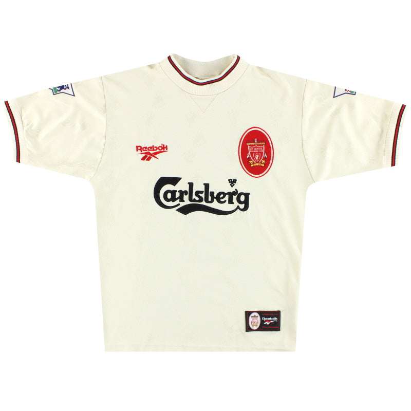 Camiseta de visitante del Liverpool Reebok 1996-97 Talla S