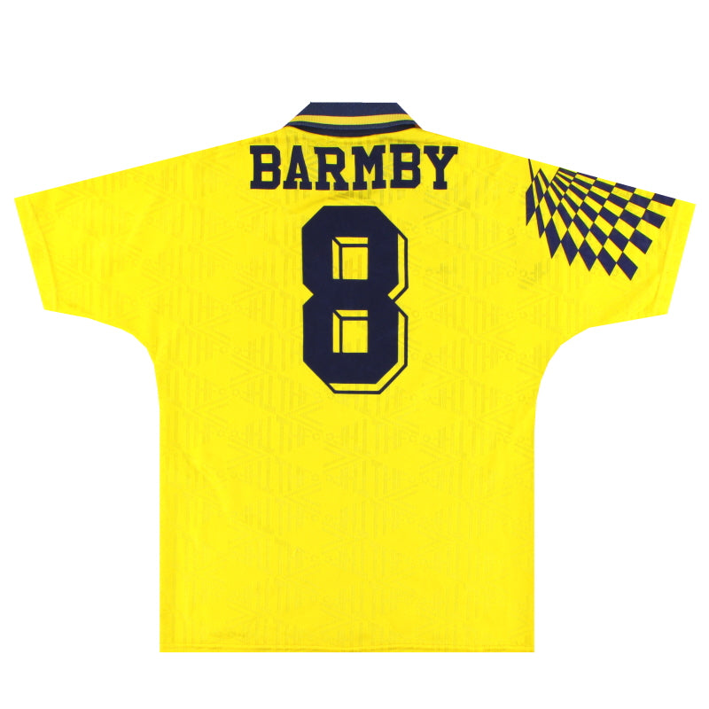 1991-95 Tottenham Umbro Camiseta Visitante Bramby #8 L.Niños