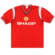 1984-86 Manchester United adidas Camiseta de local M