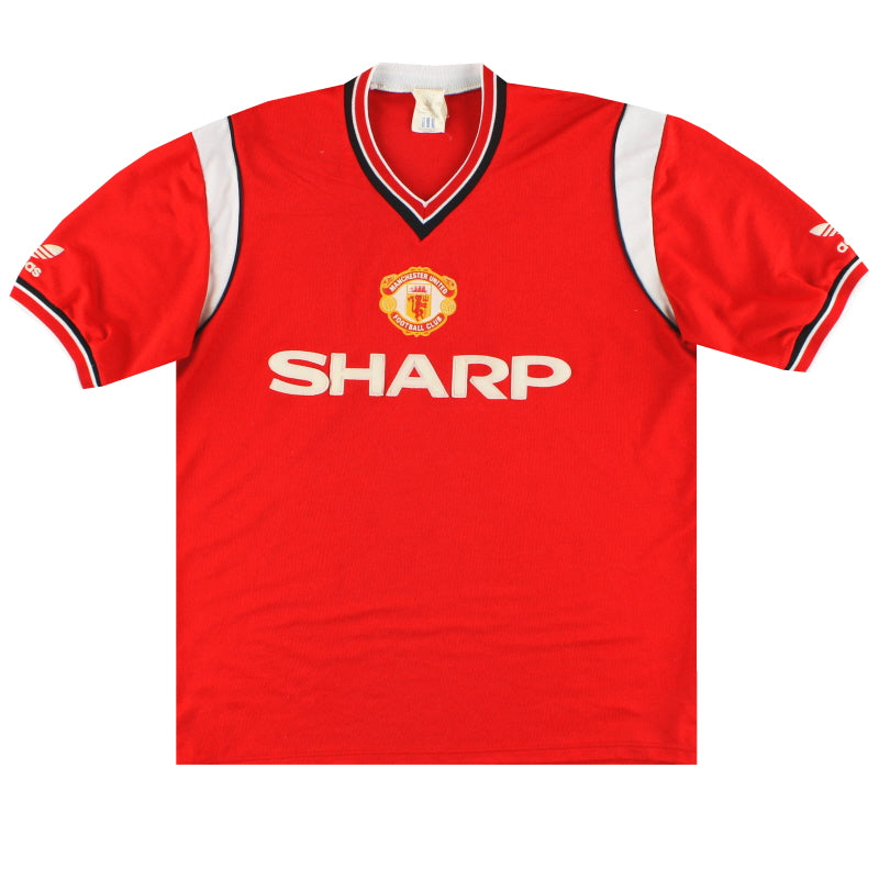 1984-86 Manchester United adidas Camiseta de local M