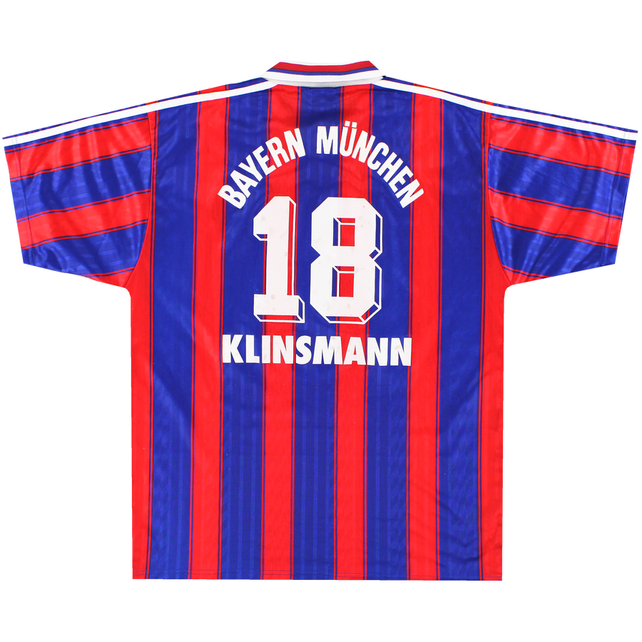 1995-97 Bayern Múnich camiseta local adidas Klinsmann #18 S